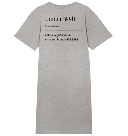 UMMA DEFINITION + BEST UMMA - BOTH SIDED - Ladies Organic Shirt Dress