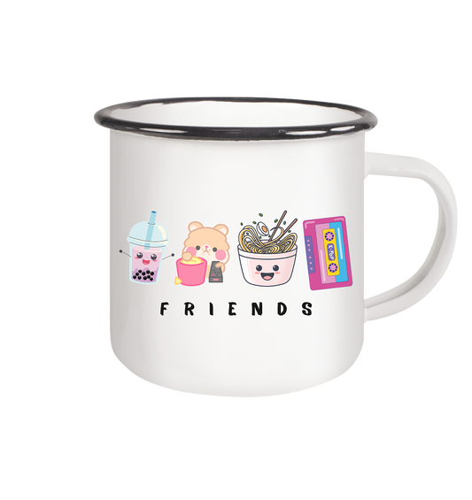 FRIENDS - Enamel Mug (Black)