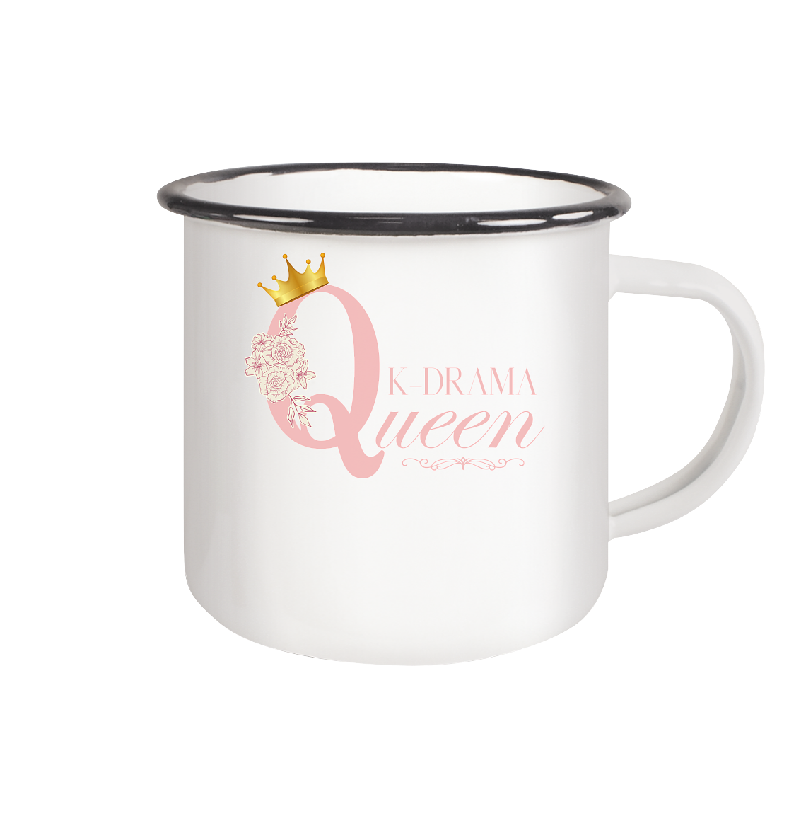 K-DRAMA QUEEN - Enamel Mug (Black)