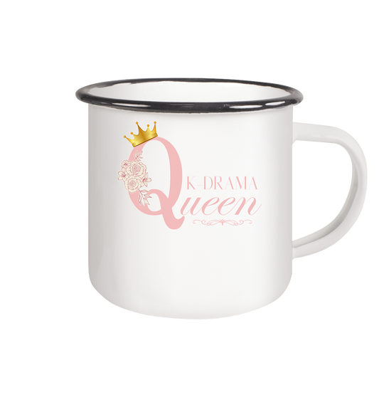 K-DRAMA QUEEN - Enamel Mug (Black)