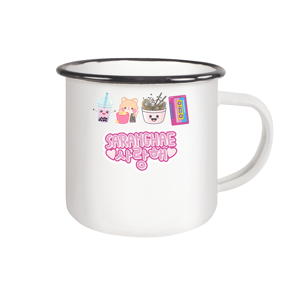 SARANGHAE - Enamel Mug (Black)