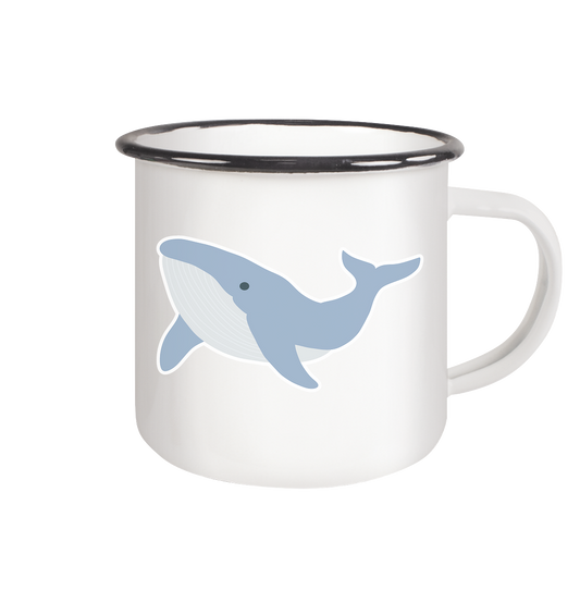 Extraordinary Attorney Woo - Whale - Enamel Mug (Black)