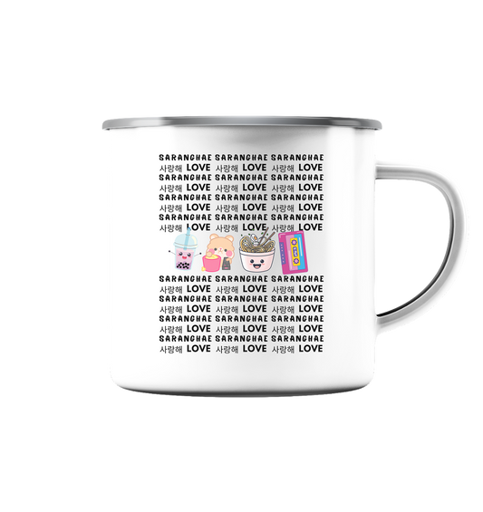 SARANGHAE LOVE - Enamel Mug (Silver)
