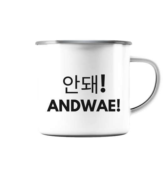 ANDWAE! - Enamel Mug (Silver)