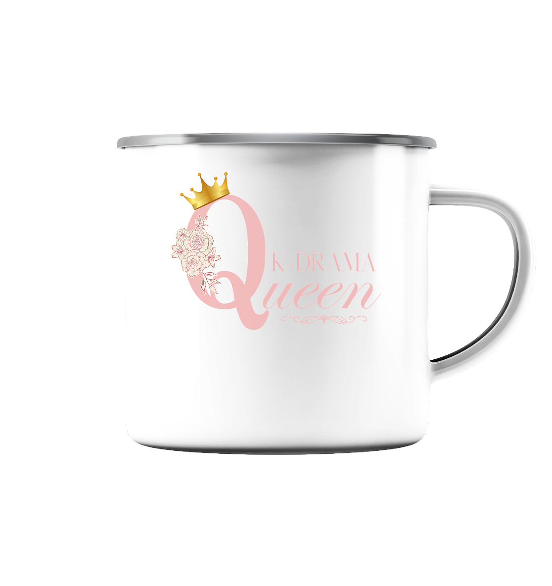 K-DRAMA QUEEN - Enamel Mug (Silver)