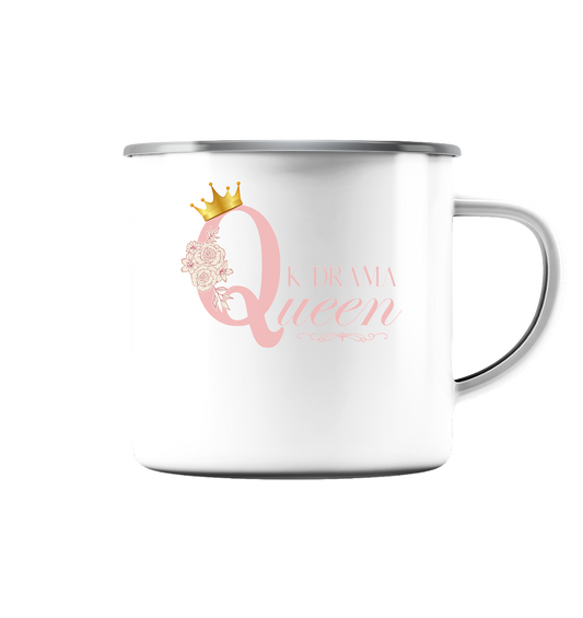 K-DRAMA QUEEN - Enamel Mug (Silver)