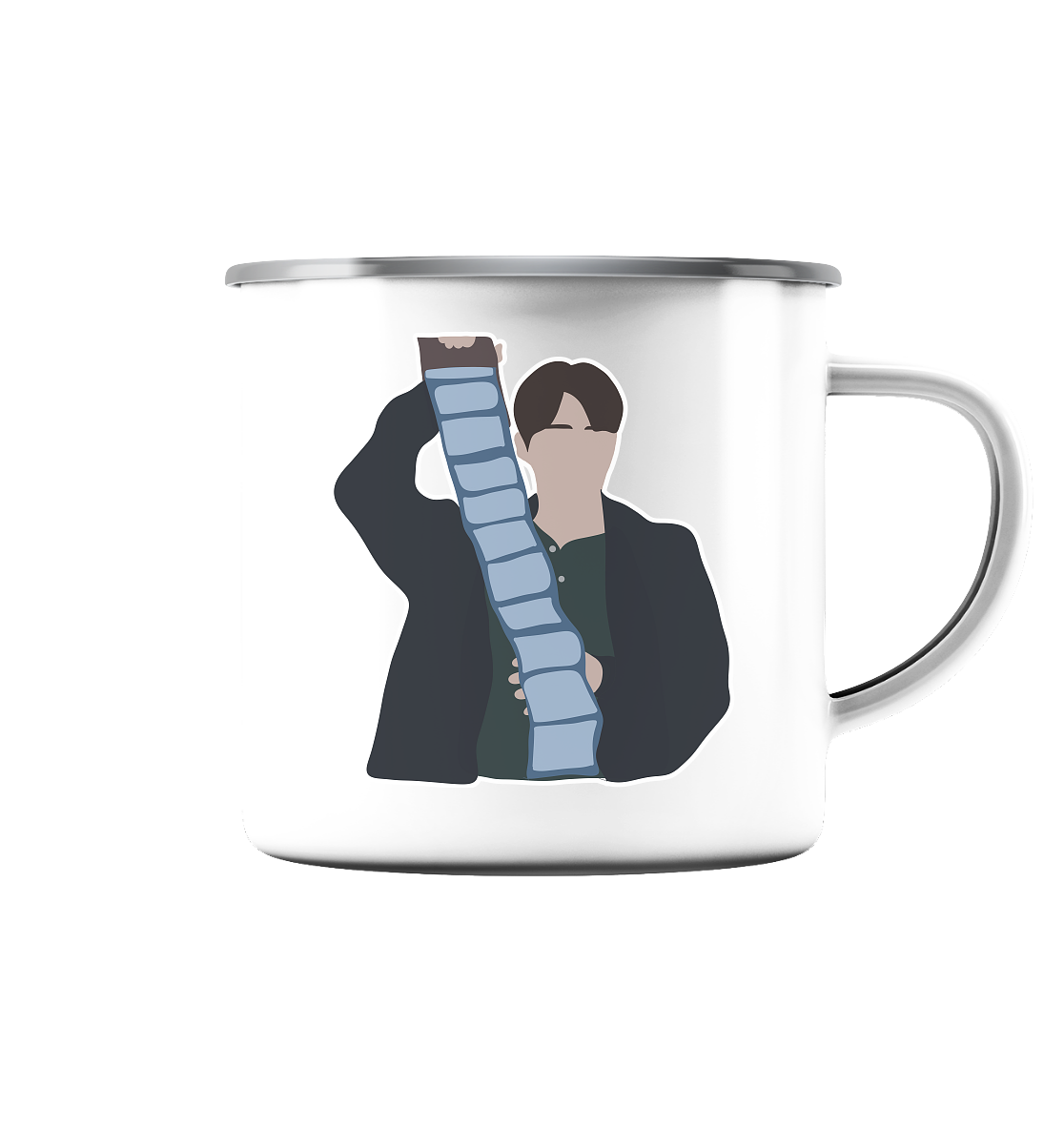 Hometown Cha-Cha-Cha - Enamel Mug (Silver)