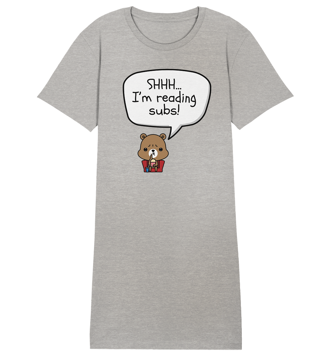 SHHH..I'M READING SUBS! - Ladies Organic Shirt Dress