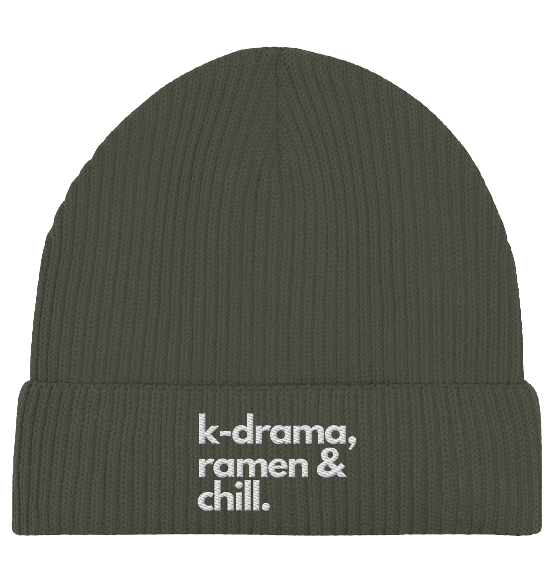 K-Drama, Ramen &amp; Chill- Stick - Organic Fisherman Beanie