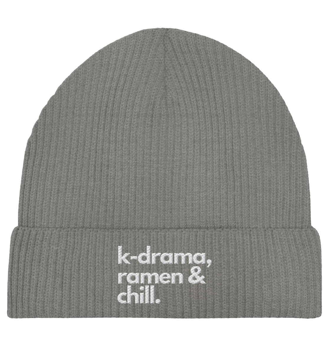 K-Drama, Ramen &amp; Chill- Stick - Organic Fisherman Beanie