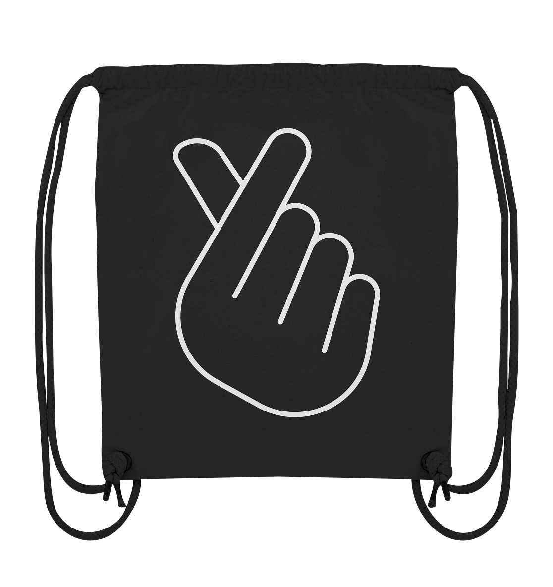 FINGER HEART - Organic Gym Bag