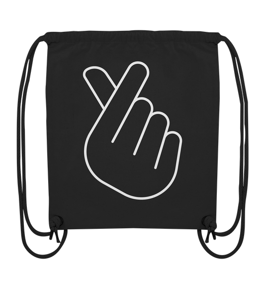 FINGER HEART - Organic Gym Bag