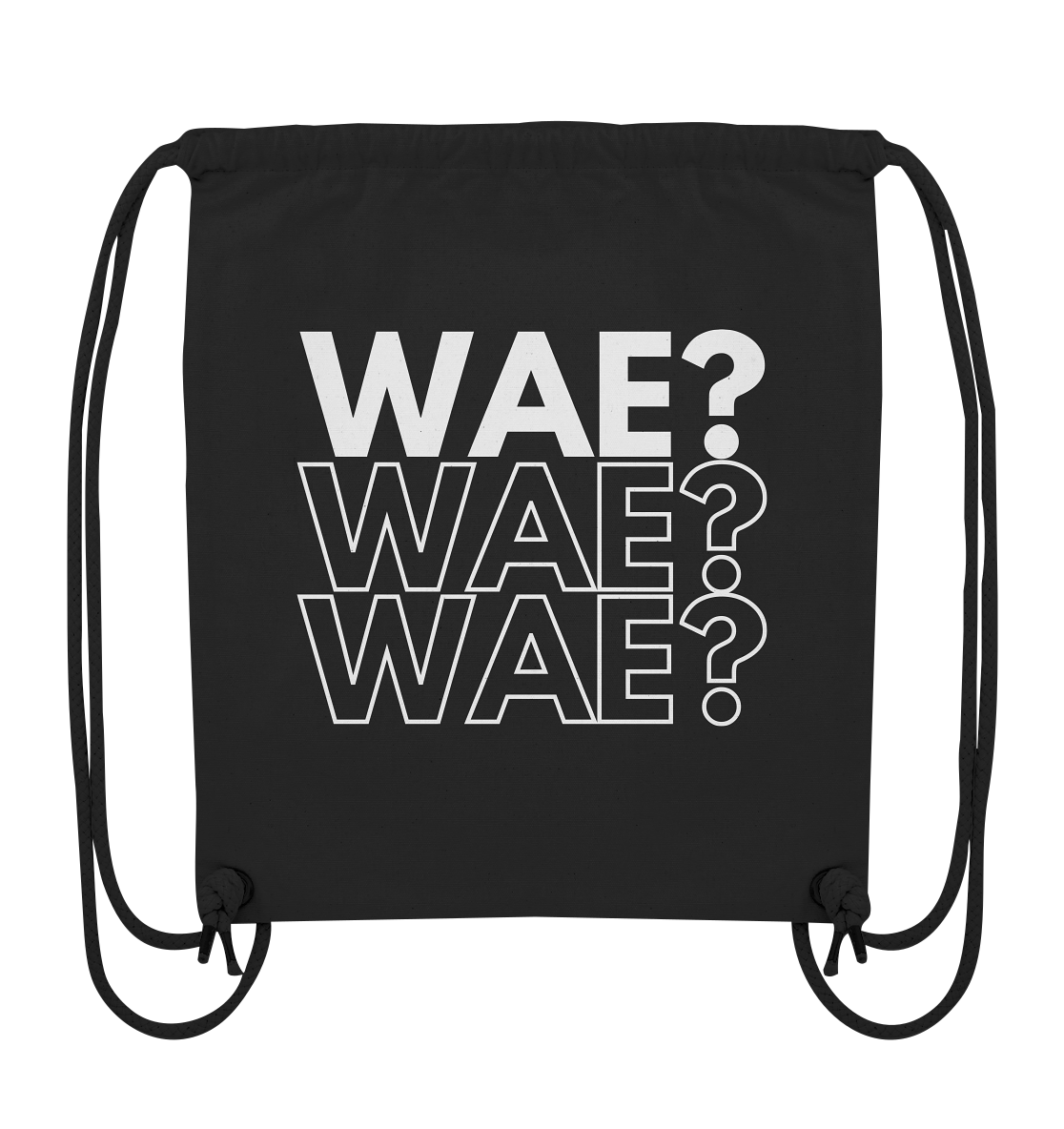 WAE? WAE? WAE? - Organic gym bag