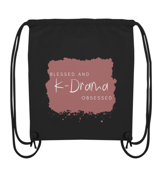 BLESSED AND K-DRAMA OBSESSED - Organic Gym Bag
