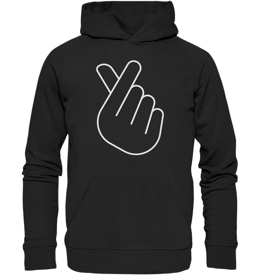 FINGER HEART - Organic Hoodie