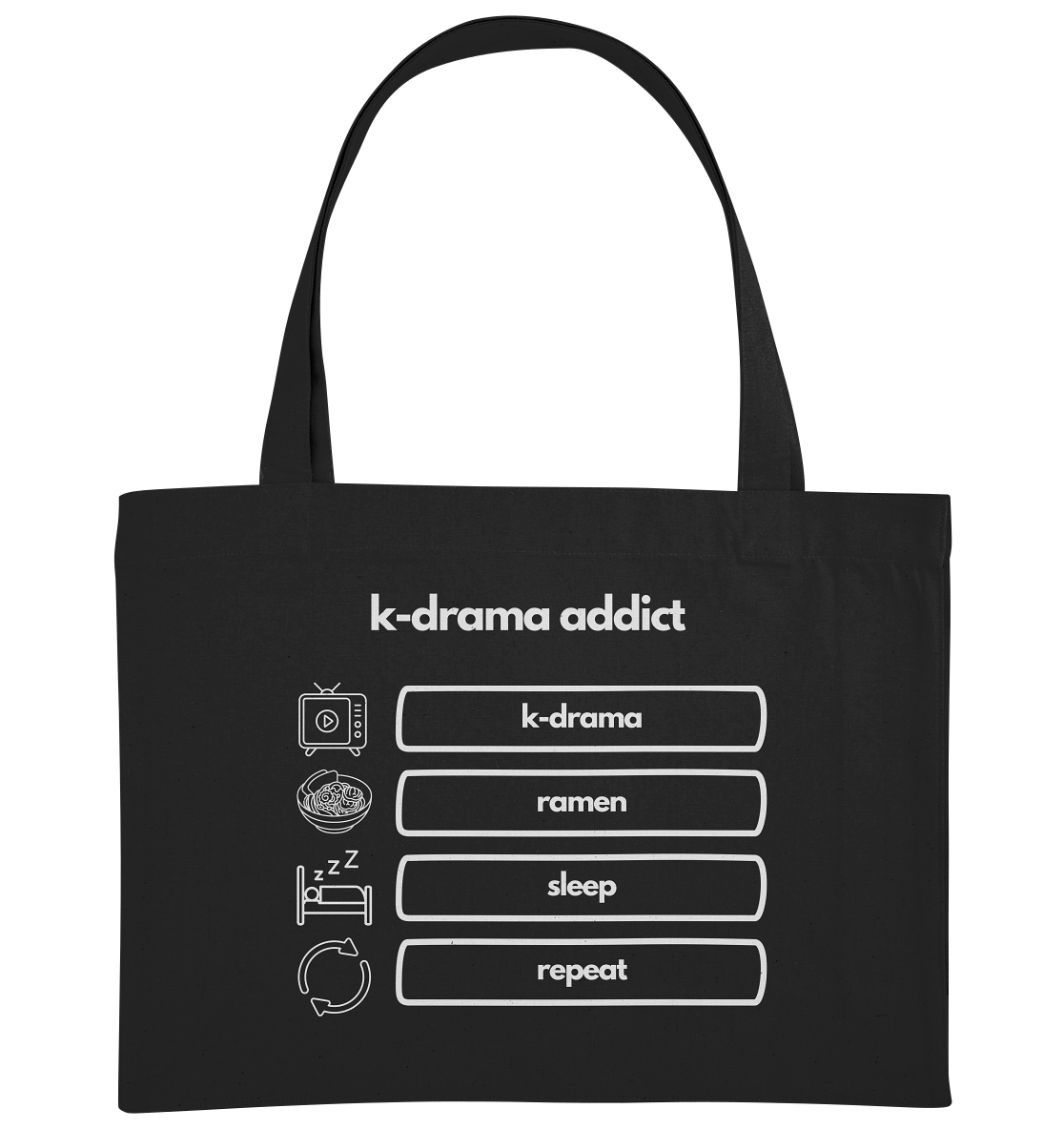K-Drama Addict - Organic Shopping Bag