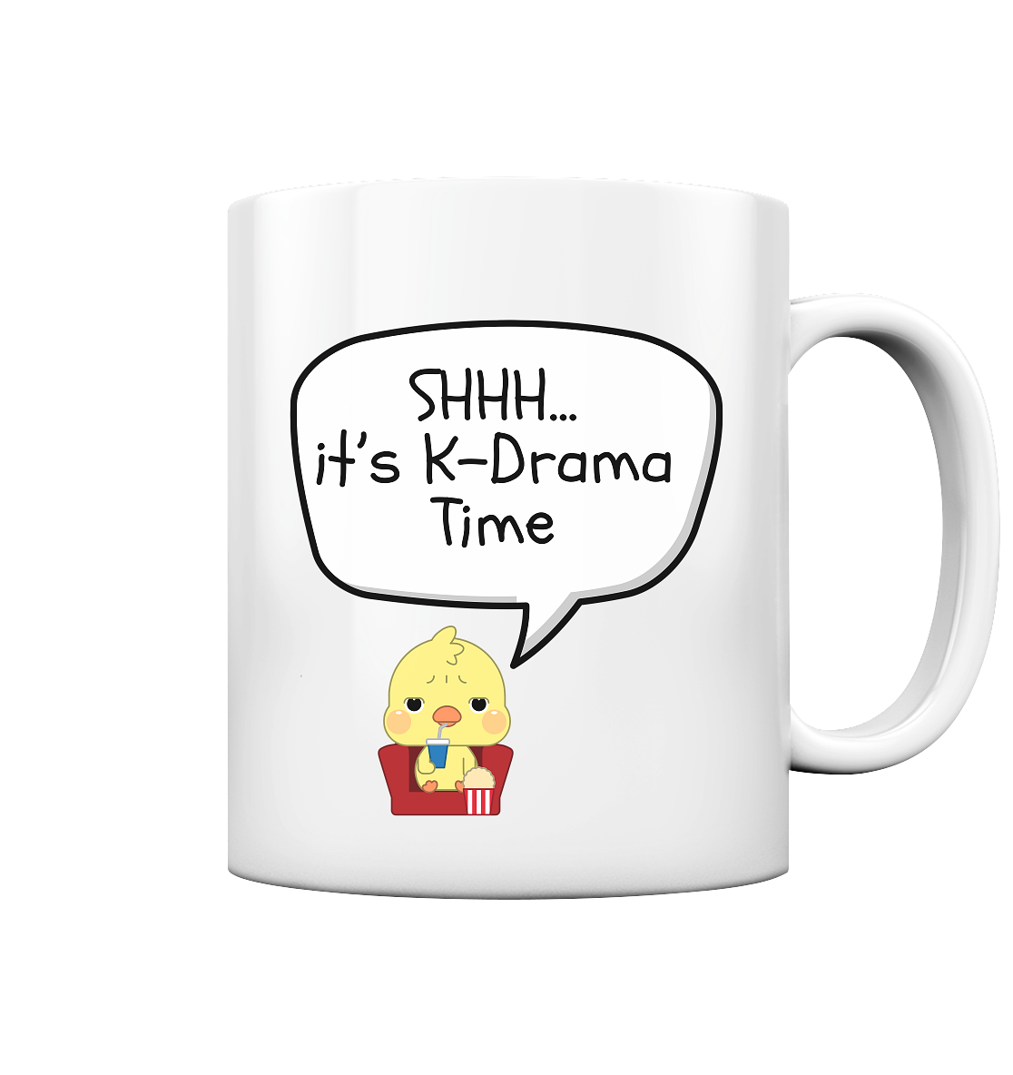 SHHH... IT'S K-DRAMA TIME - Mug glossy