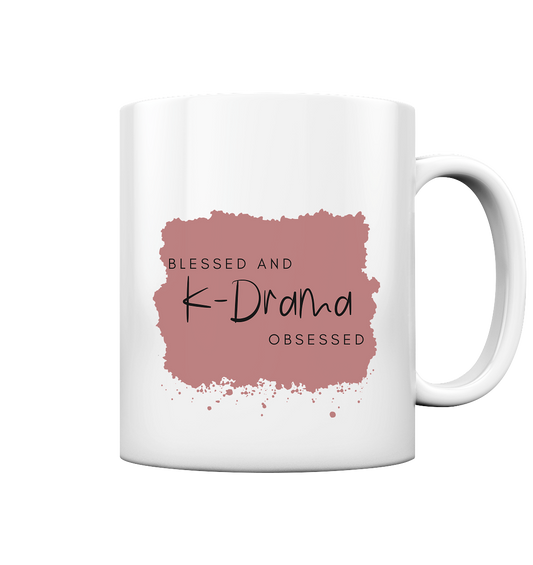 BLESSED AND K-DRAMA OBSESSED - Mug glossy