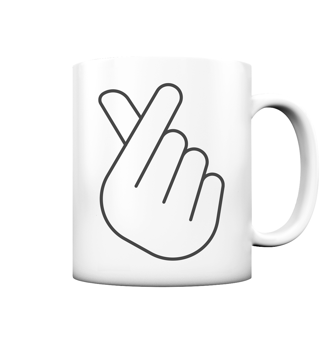 FINGER HEART - cup matt