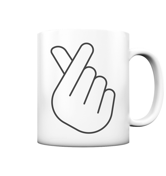 FINGER HEART - cup matt