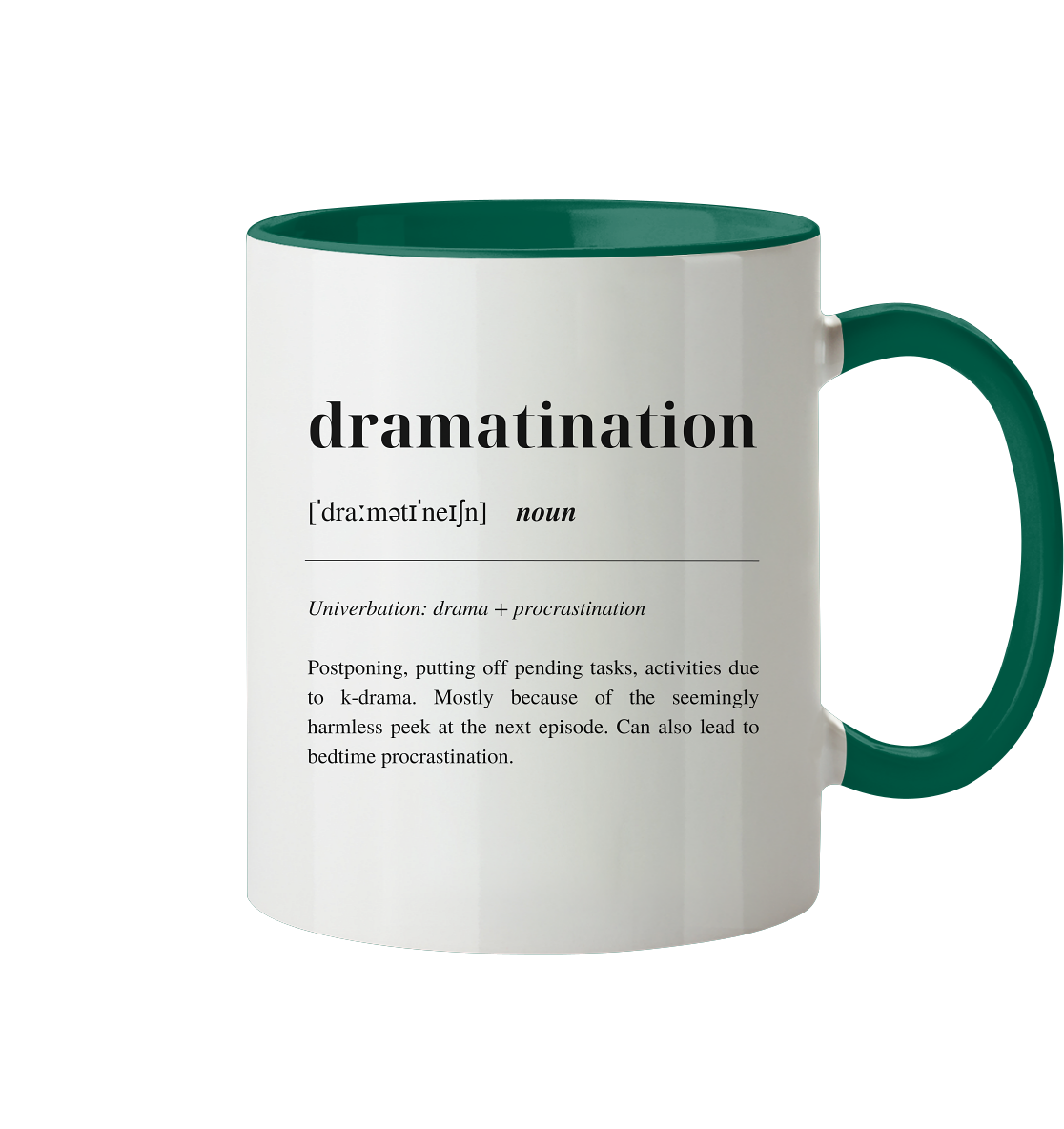 Dramatination - two-tone mug
