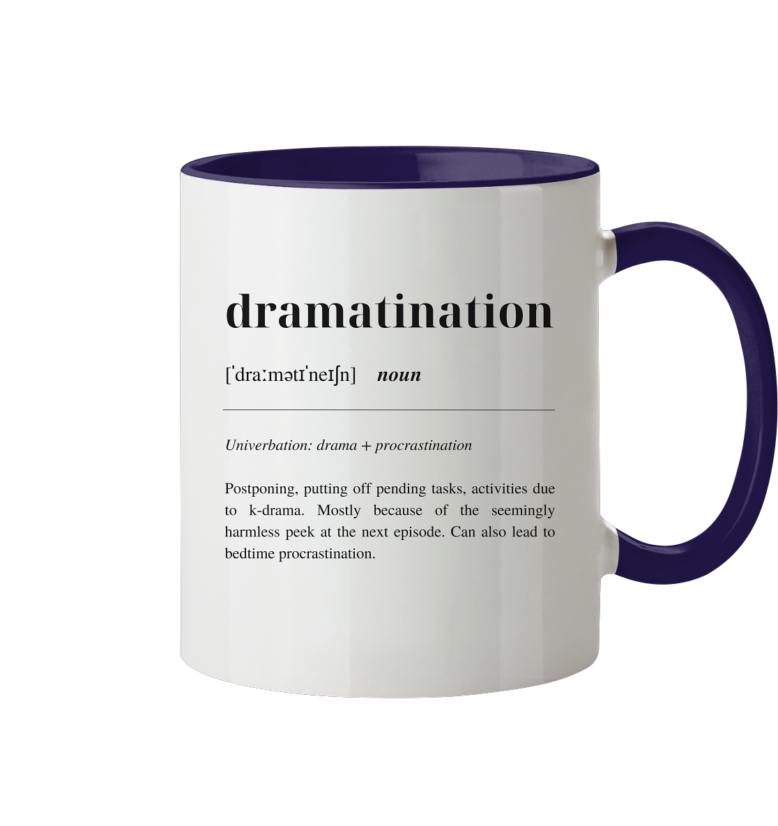 Dramatination - two-tone mug