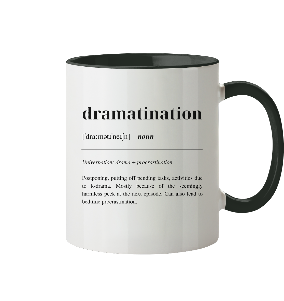 Dramatination - two-tone mug