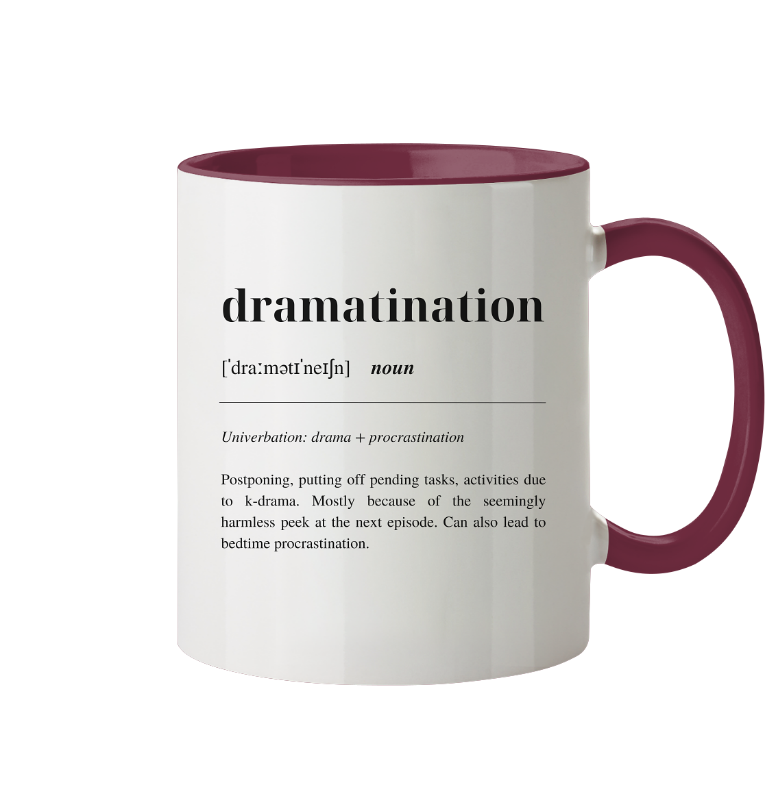 Dramatination - two-tone mug