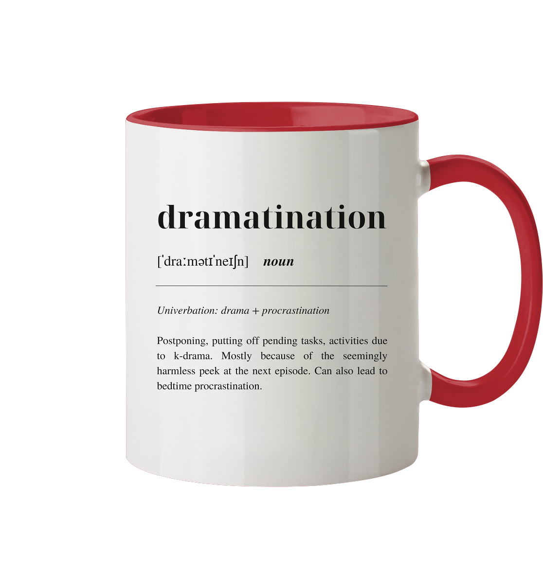 Dramatination - two-tone mug