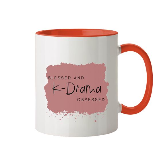 BLESSED AND K-DRAMA OBSESSED - Mug two-tone