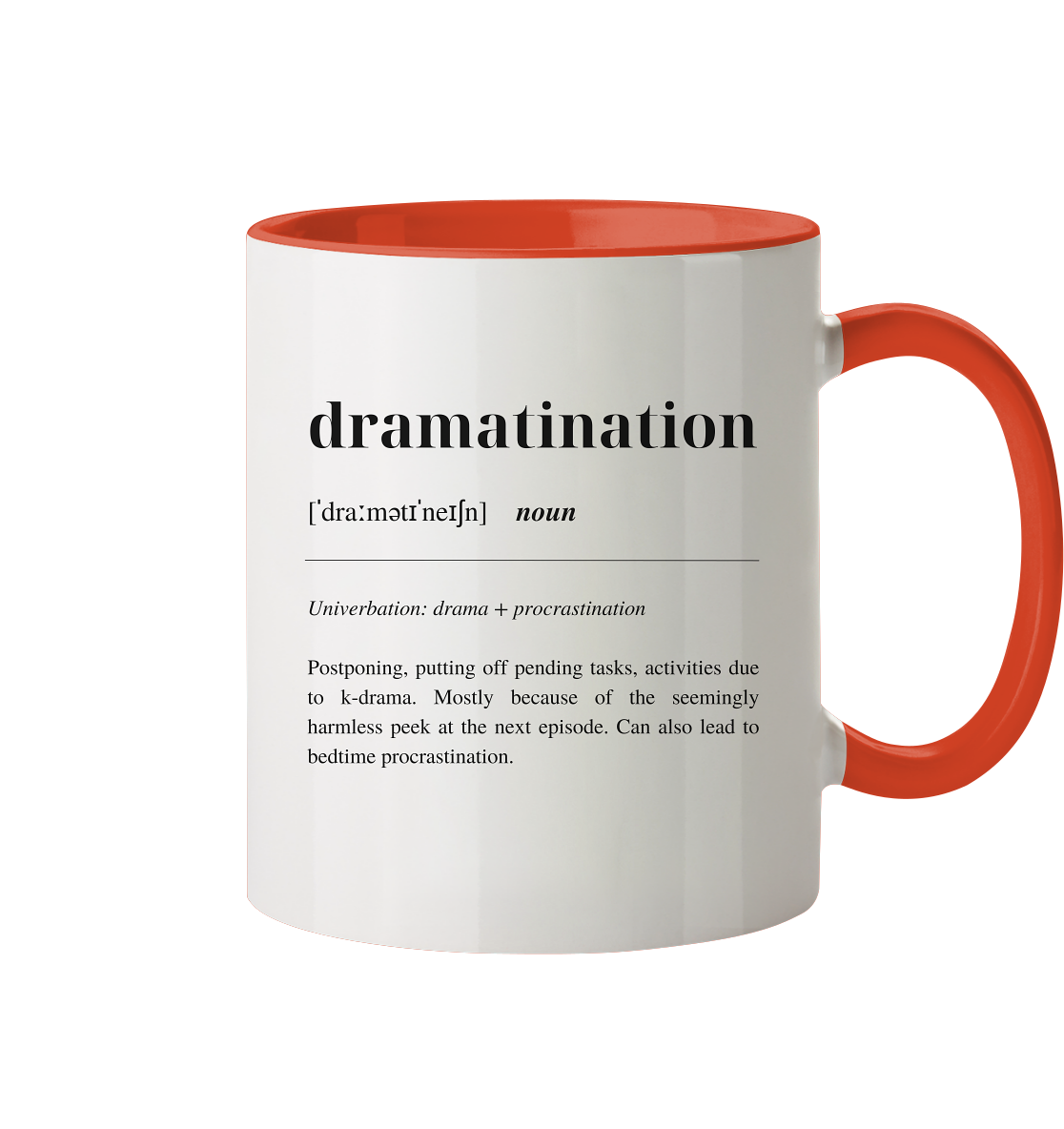 Dramatination - two-tone mug