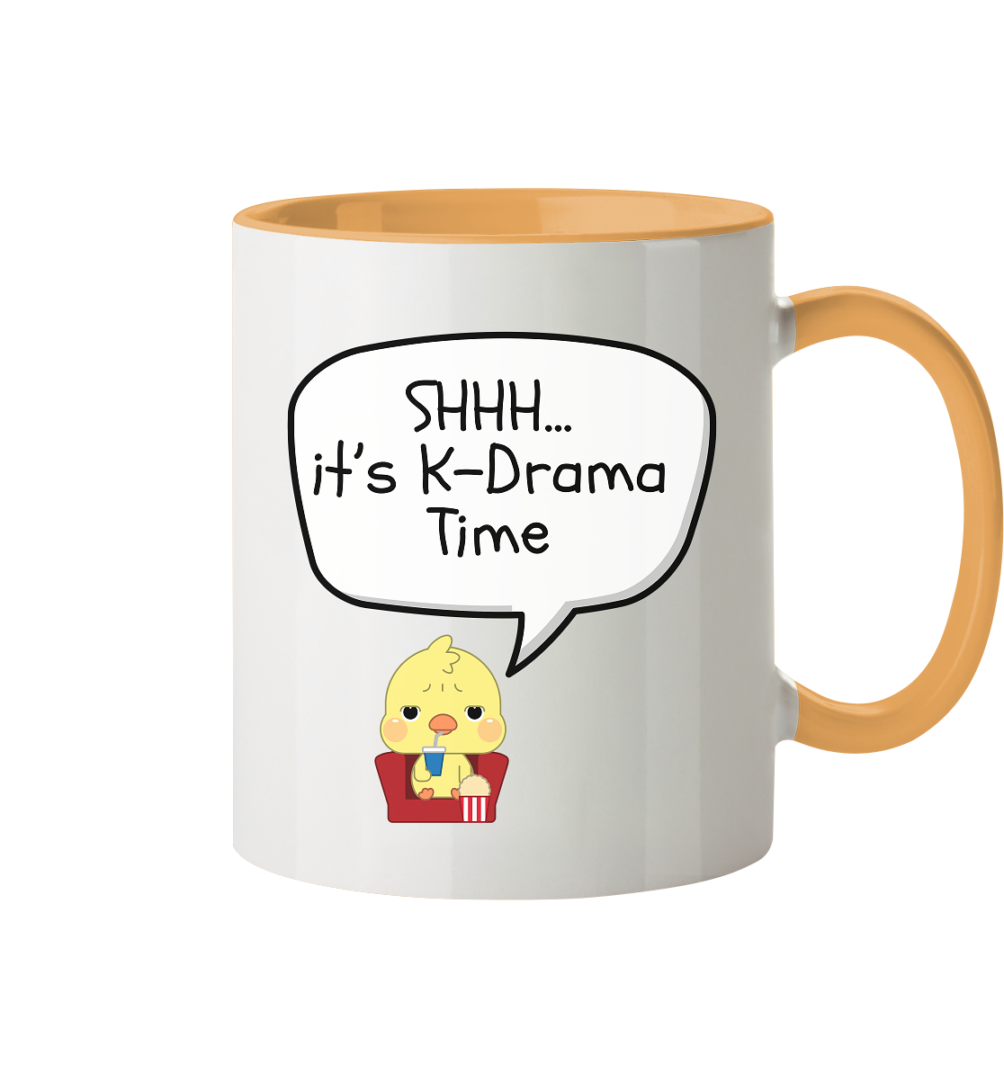SHHH... IT'S K-DRAMA TIME - two-tone mug