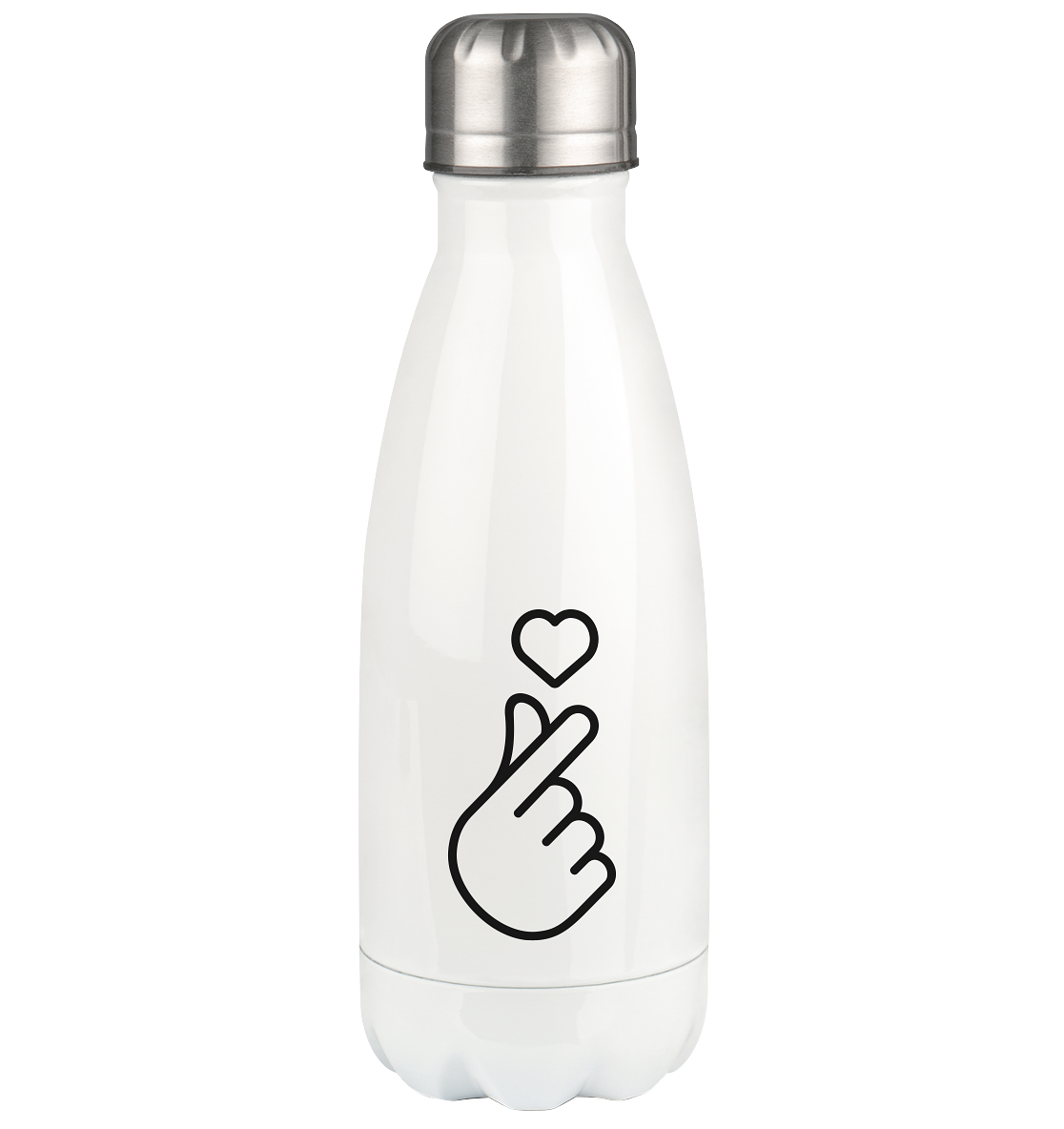 Finger heart with heart - thermo bottle 350ml