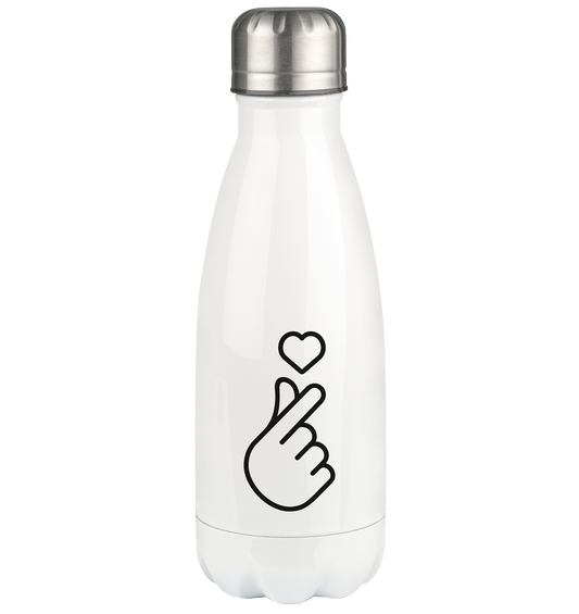 Finger heart with heart - thermo bottle 350ml