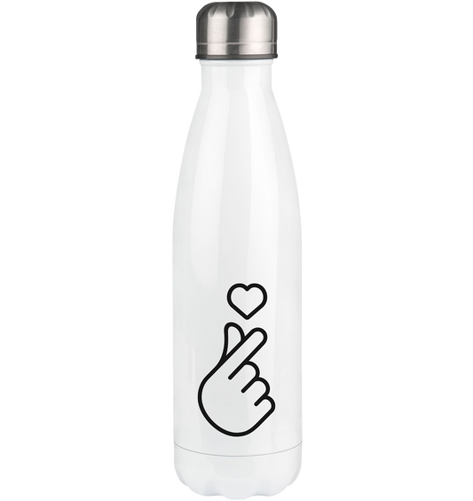 Finger heart with heart - thermo bottle 500ml